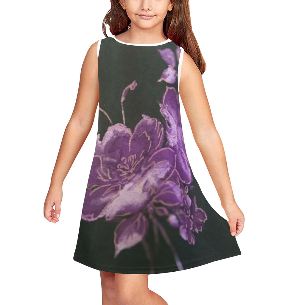 Girls Dress Girls' Sleeveless Dress (Model D58)