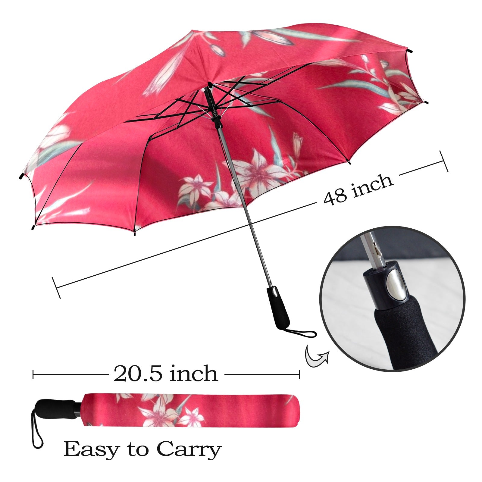 Umbrella Semi-Automatic Foldable Umbrella (Model U12)