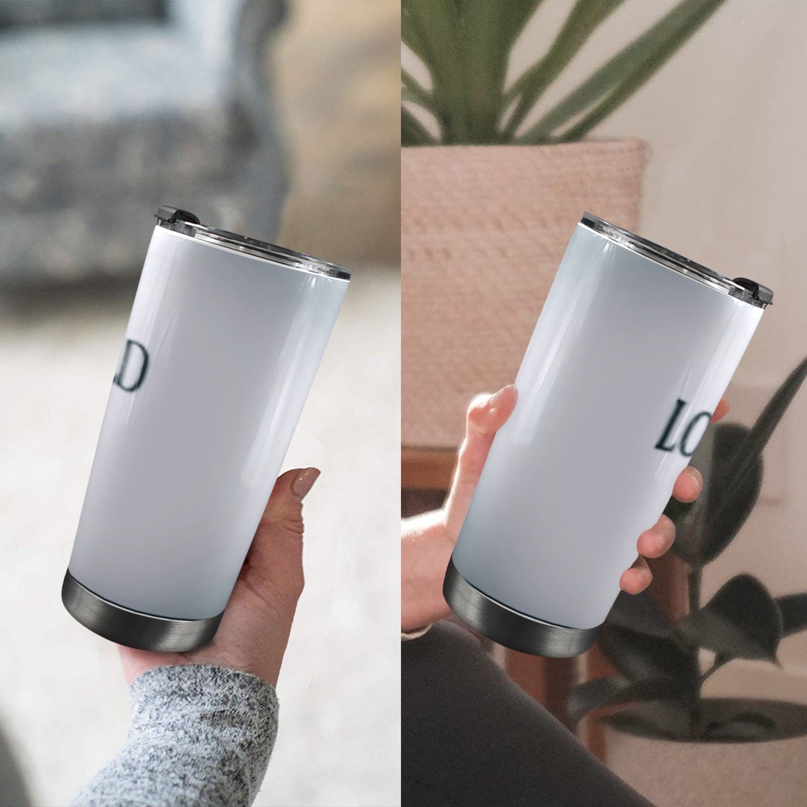 God loved the World 20oz Mobile Tumbler with Lid (Black Lock)