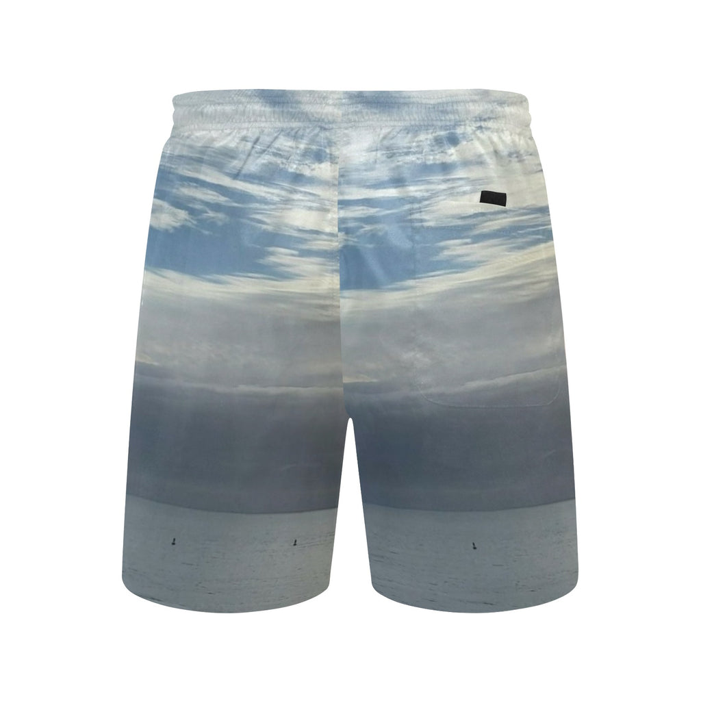Men's Beach Shorts Men's Mid-Length Beach Shorts (Model L51)