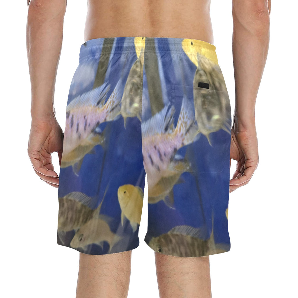 Men's Beach Shorts Men's Mid-Length Beach Shorts (Model L51)