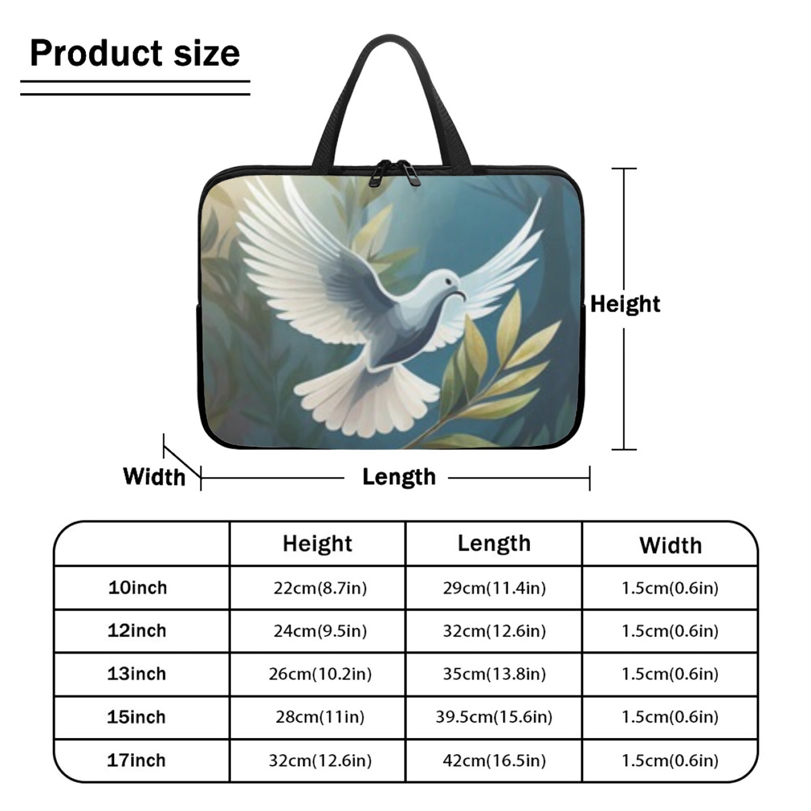 Laptop Bag W/Handles 12" Laptop Bag with Handle (12-Inch)