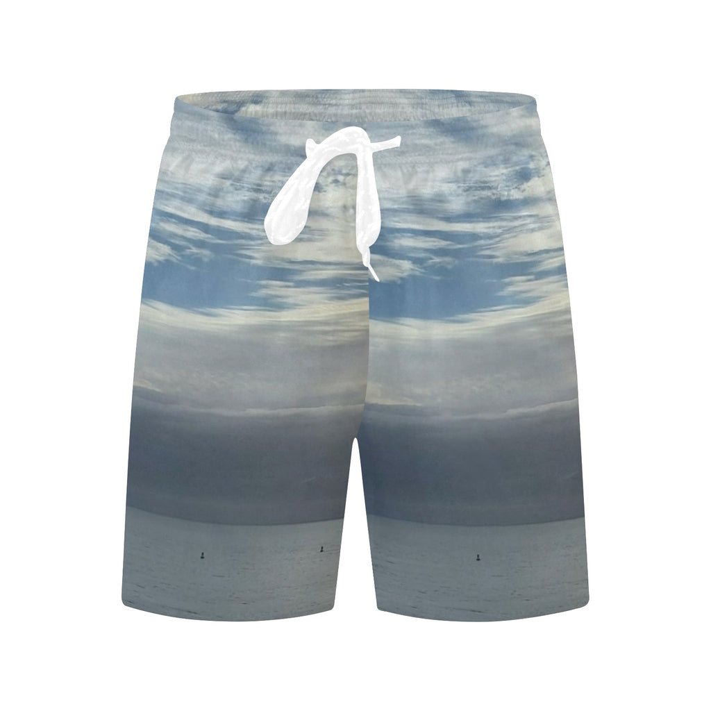 Men's Beach Shorts Men's Mid-Length Beach Shorts (Model L51)