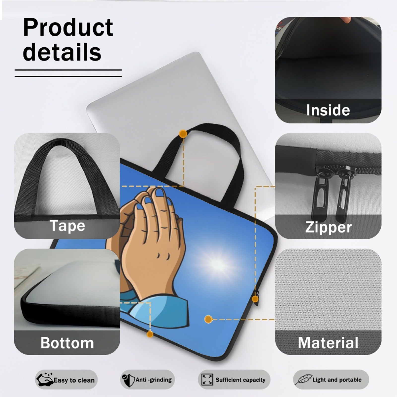 Laptop Bag W/Handles 12" Laptop Bag with Handle (12-Inch)